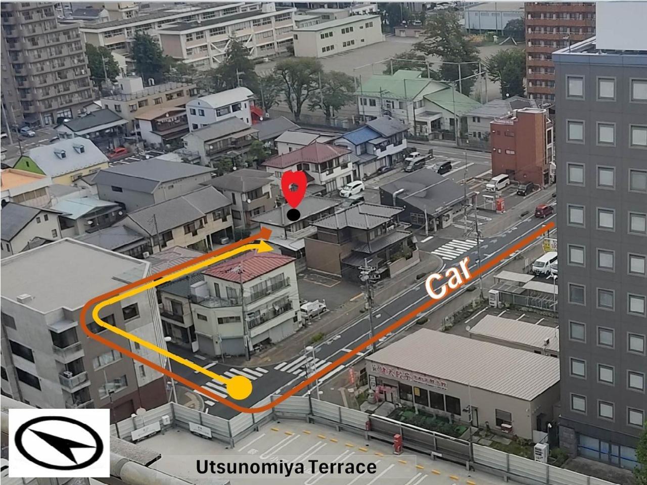 Guesthouse Kincha 駅東口 Utsunomiya Buitenkant foto